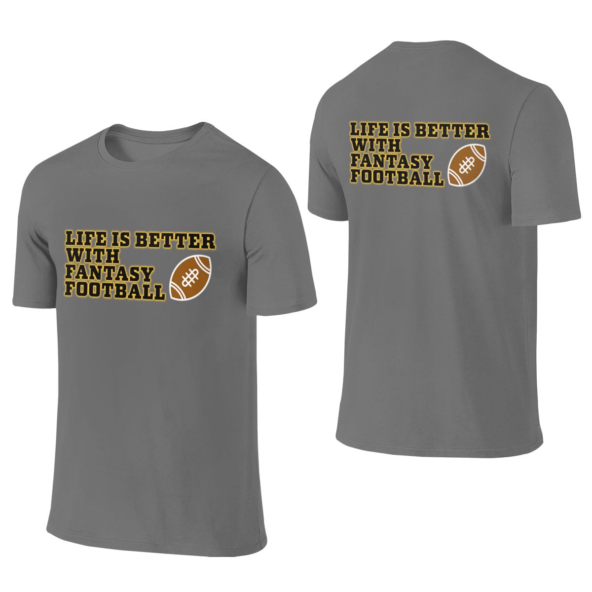Korean Men Lifestyle - Camiseta Reversível Estilo Casal Fantasy Football: