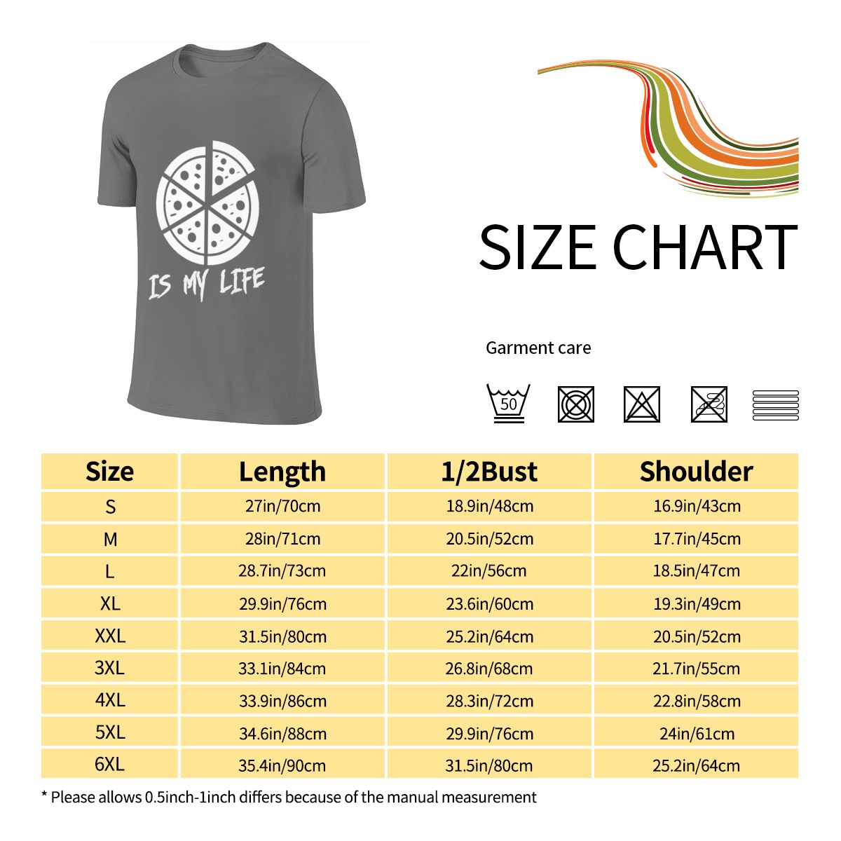 Camiseta Reversível 'Pizza Is  - Korean Men Lifestyle avaliação e preço